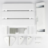Folding Shower Seat in Aluminum and ABS, 330 x 320 x 70 mm V1237-ZY-715-186