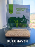 Purr Haven Green Bamboo Cat Litter 1 Carton 6 Packs Per Carton 2.5kg Per Pack V1165-PURRHAVEN-BAMBOO