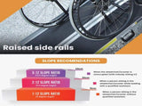 EQUIPMED 182cm Portable Folding Aluminium Access Ramp, 272kg Rated, Black Ultra-Grip, for V219-HELRMPEQ18KA