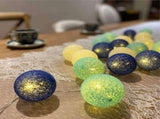 20 Cotton Ball String Fairy Lights Kids Bedroom,Home,Decor,Boys Girls Plug in Light Cotton Ball V1192-AZ-W-14522