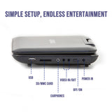 10.1" Portable DVD Player w/ 270-Degrees Swivel-Screen & Rechargeable V196-PDVD1000