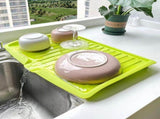 Dish Drying Rack Kitchen Disher Rack withage System Fast Drying Space-Saving Design V1192-AZ-W-14907