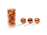 24Pcs Xmas Balls-Antique Brass 6cm V1263-JX-456