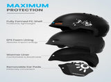 OutdoorMaster Children's Ski Helmet, Snowboard Helmet for Boys & Girls, Robust PC Shell & EPS Foam, V1168-KID-SKI202-BL-XS
