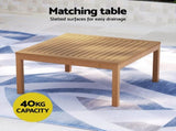 Gardeon 4-Seater Outdoor Sofa Set Wooden Lounge Setting 5PCS ODF-B-SOFA-TK-ABCDE