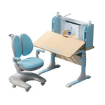 Height Adjustable Children Kids Ergonomic Study Desk Chair Set 80cm Blue AU V255-508BLUE