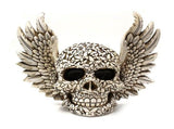 Wings Skull Statue Decoration Innovative Resin Home Desktop Ghost Head Sculpture Ornament V1294-YM0901-3115240048811