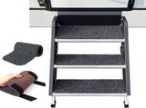 RV Step Covers, 4 PCS Step Covers, RV Stair Covers Replacement For Steps For Travel Trailers, V1369-AZ3-W-15931