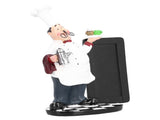 Resin Mustache Chef Figurine Fashion Small Ornaments Message Board Food Shop Hotel Decorations V1294-YM0714-3115210130111