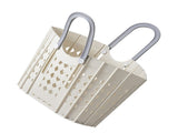Laundry Basket Multifunction Plastic Foldable Clothes Hamper with Handles for Home Bathroom White V1294-YM0706-3117230214511