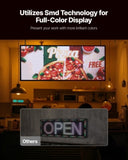 Programmable LED Sign, P6 Full Color Flexible Digital Scrolling Panel, DIY Custom Text Pattern GIF V952-YPGDGGP40X18HX5YG001V3