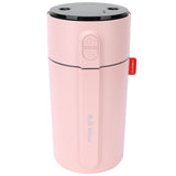 Pink Small Humidifier USB Double Spraying Smart Display Air Humidifier for Home Office V1294-YM0901-3113210066211