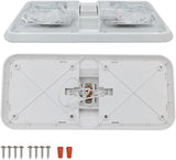 RV Lights Interior, 12 Volt Led 1000LM, Interior Fixtures 12V with Switch, Ceiling Dome Light Switch V1259-DP01-A-1377