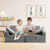 Play Couch, 15pcs Modular Kids Nugget Couch, Toddler Foam Sofa Couch with High-density 25D Sponge V952-ETSF1656625YVMCKFV0