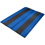 Double Self Inflating Mattress Sleeping Mat Air Bed Camping Hiking Joinable - blue V610-SELMATS8573-BL-DOU