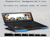 Laptop Cooling Pad Five-Core Cooling Foldable Stand Adjustable Stand Laptop - Red - Size Universal V1102-889-18894-RED-UNIVERSAL