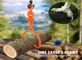 Log Skidding 45.7cm 2 Claw Log Lifting Heavy Duty Rotating Steel Lumber Skidding V952-YMQZQ18YC2ZK618WUV0