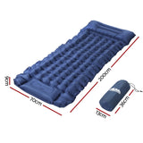 Weisshorn Self Inflating Mattress Camping Sleeping Mat Air Bed Single Pillow Bag CAMP-C-MAT-INF-BEE-S-BL