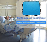 Positioning Bed Pad with Handles,48" 40" Transfer Sheet for Repositioning,Turning and V1107-108-01766-BLK-2PACK