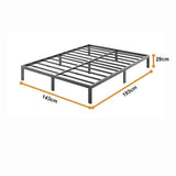 Double Full Metal Bed Frame Base Sturdy Steel Bed Base for Australian Mattress V63-931571