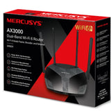 Mercusys MR80X AX3000 Dual-Band Wi-Fi 6 Router, Up to 3 Gbps ,MU-MIMO, OFDMA,WPA3 V1202-V2-NWMS-MR80X