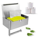 Toilet roll holder 304 stainless steel wet wipe box, mobile phone storage rack, toilet drawer V1366-AZ2-W-06637