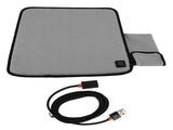 USB Heated Seat Cushion Adjustable Lightweight Heated Stadium Cushion for Camping Fishing Home V1294-YM0710-3111230285311