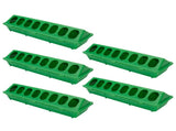 5Set Bird Feeding Trough Thicken Birdcage Hanging Feeder Bowl Box Feeding AccessoryGreen V1294-YM0901-3111210045611
