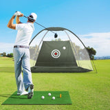 Everfit 3M Golf Practice Net And Training Mat Set Driving Target Green TENT-GR-GOLF-MAT-M