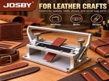 Manual Leather Skiving Machine, 90mm Aluminum Body Adjustable Leather Thinning Tool, with Dual V1107-CS-YNKZ20