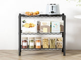 Artiss 3-Tier Shelving Unit Adjustable Garage Storage Shelves Kitchen Rack Steel SU-60X70-BK
