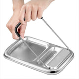 2X Cooking Spoon Rest with Lid Holder, Kitchen Utensil Rest with Drip Pad,Countertop Organiser Rack V1369-AZ3-W-11438