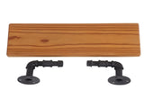 Wall Mounted Shelf Solid Wood Board Wrought Iron Pipe Retro Floating Shelves Wall Shelf for Home Bar V1294-YM0716-3117220154411