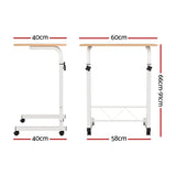 Artiss Laptop Desk Table Adjustable 60CM Light Wood LA-DESK-60-LW
