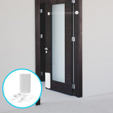 White Pet Door Block with Elastic Strap for Home Use, Ideal for Cats and Dogs, Easy Installation and V1369-AZ3-W-13219
