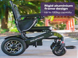 EQUIPMED Electric Folding Wheelchair, Long Range, Airline Approved, Aluminium Frame, Lithium V219-HELWLCEQPKK6A