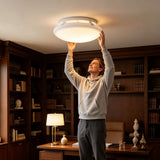 10 inch Acrylic Ceiling Fan Globe Replacement, Shock Resistant Plastic Light Cover Shade, Soft Light V1370-AZ4-21250