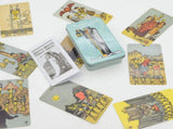 3 pcs Gilded Limited Edition - Pocket Edition Unique Tarot - Gold Foil Tarot Deck - Tarot V1192-AZ-W-14438