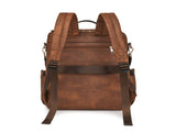 Grey Women's Vintage PU Leather Anti-Theft Backpack - Convertible Shoulder Bag & Laptop Rucksack for V888-ELOSUNG32412