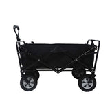 Foldable Collapsible Wagon Cart Garden Beach Outdoor Shopping Trolley Fishing Camping V610-FLDWAG-9150-BLA