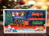 Christmas Train Set Electric Train with Lights and Music Railway Tracks Set Battery Operated Tracks V1294-YM0717-10350963