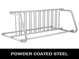 10 Holders Floor Bike Rack, 59" Length All-Steel Grid Bike Rack, 10-Bike Capacity Dual-Side Storage V952-TCJ-10C0000000001V0