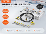 Hydraulic Pressure Test Kit, 250/400/600bar, 3 Gauges 9 Test Couplings 3 Test Hoses, Excavator V952-JXYBZ3T9G000XHZ9IV0