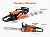 40 cc Gas Chainsaw, 355 mm Gas Powered Chainsaw, 1.3 kW Power Chain Saw with Non-Slip Handle, V952-RQLJ14INCHEC4M9U6001V0