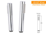 WELS 2 In 1 Shower Head Set Sliding Rail 3 Mode Handheld Arm 10" Round Chrome V1233-C4902B22HT006CKSR110