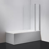180 Degree Pivot Door 6mm Safety Glass Bath Shower Screen 1200x1400mm By Della Francesca V63-830121