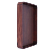 Walnut Rectangular Tray Wooden Dinner Plate Fruit Tray Household Tea Cup Holder for HomeSmall V1294-YM0721-3118210081011