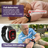 EQUIPMED Fall Detection Alarm Watch/Pendant with GPS and SOS Emergency Button, for Seniors, Location V219-HELPMAMHPD8A