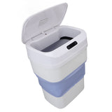17.5L Trash Can Touchless Motion Sensor Plastic Foldable Smart Garbage Can with Lid for Kitchen V1294-YM0901-3117250005811