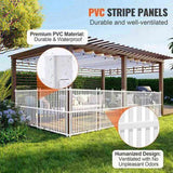 1.22m W x 1.22m H Vinyl Privacy Fence Panels, Air Conditioner Fence, Outdoor Privacy Screens for V952-PVCYSWLMB48X9JS2HV0